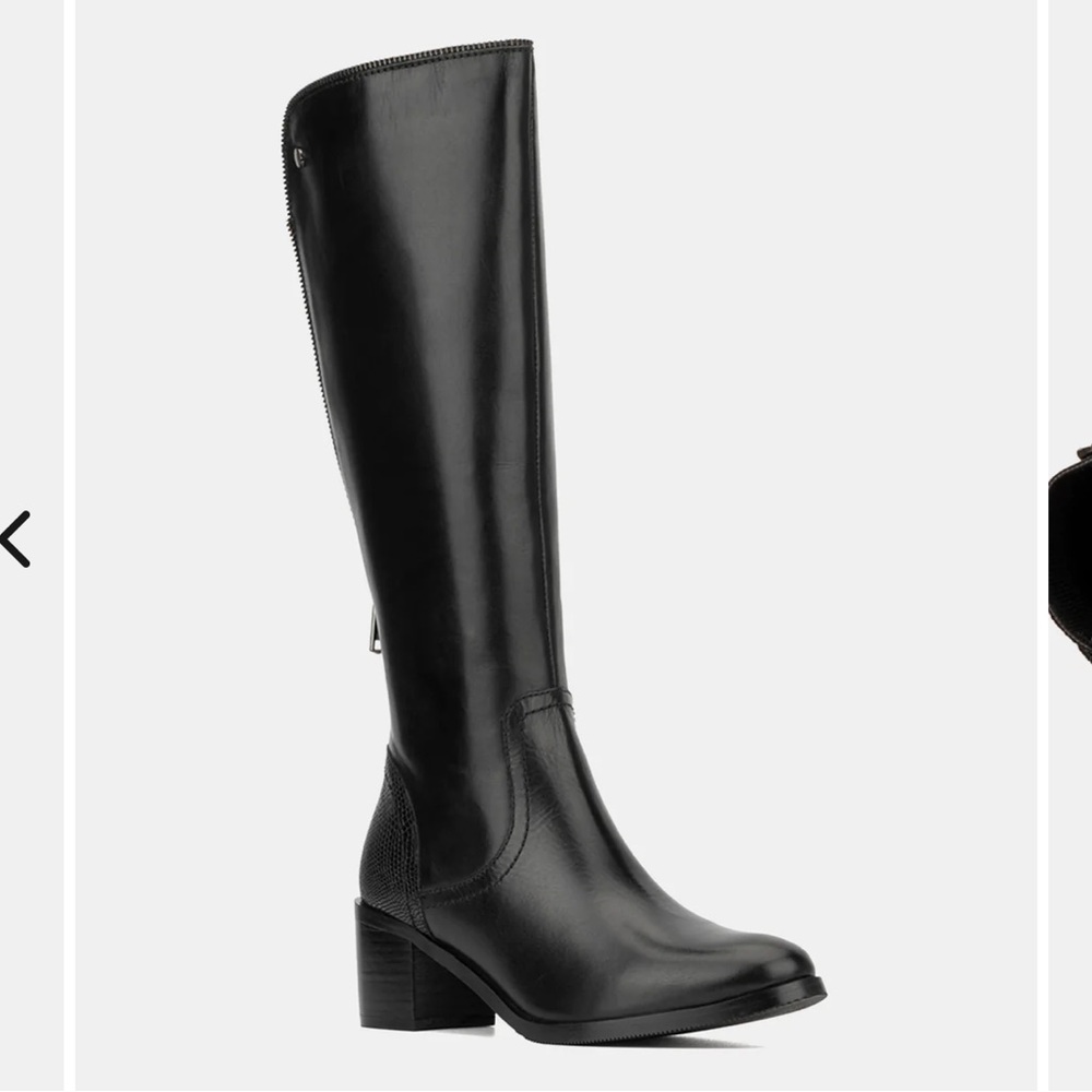Leather tall boots - Picture 2 of 3